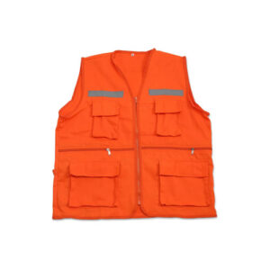 CHALECO DRIL NARANJA (PARA OBRAS) - Imagen 1